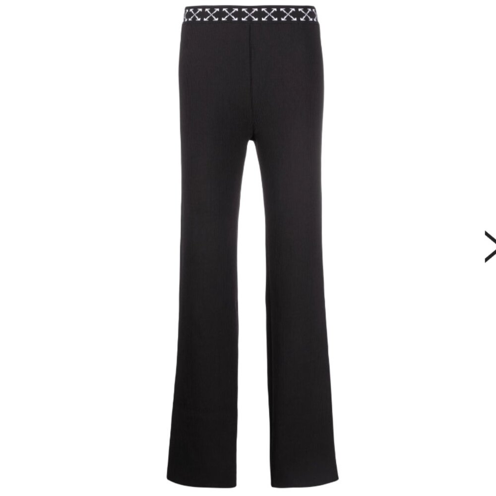 NWT Off-White Arrows Ribbed KNIT Trousers High Rise